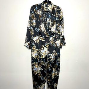 Boohoo Floral Jumpsuit